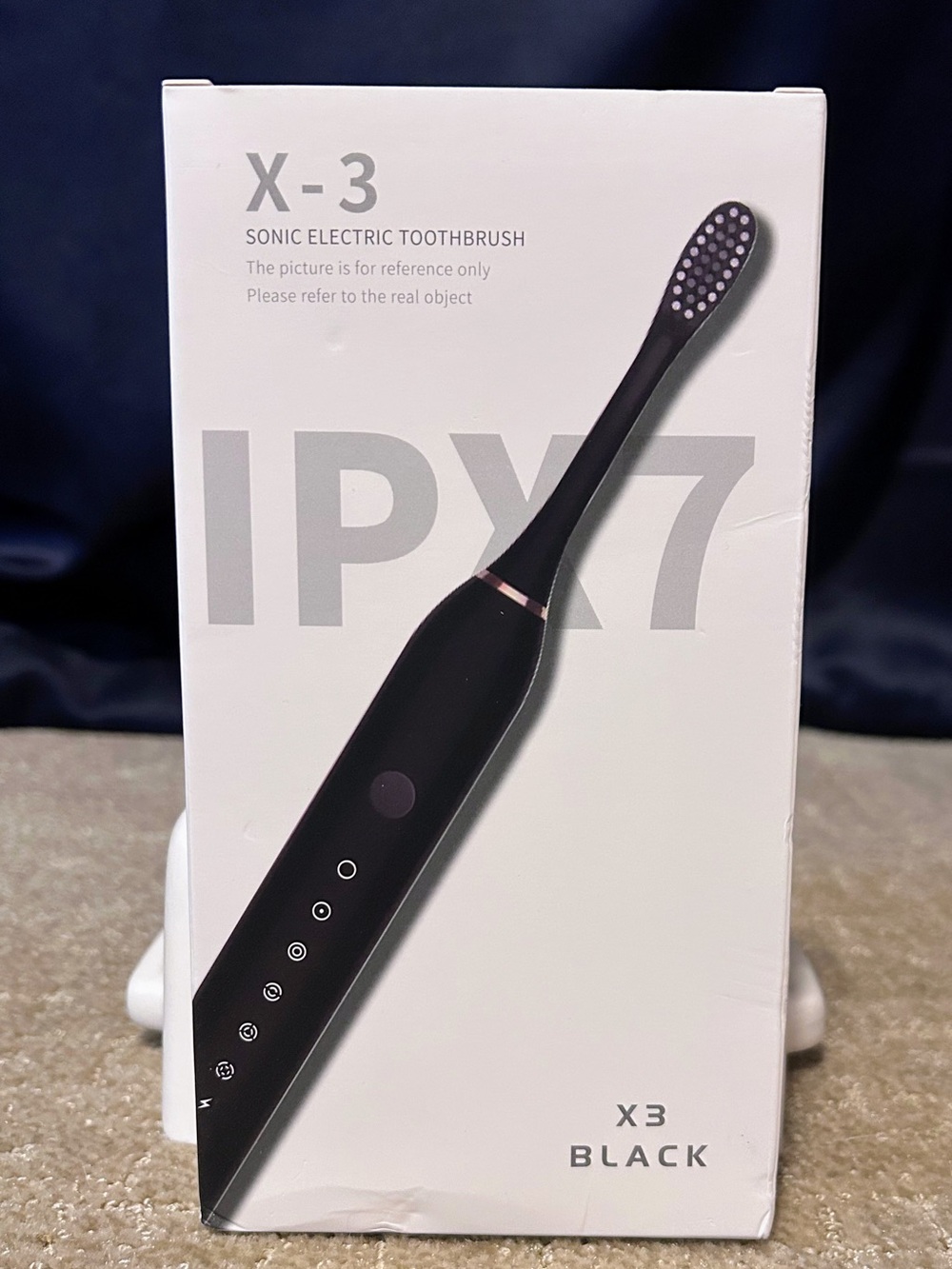 New X-3 Sonic Electric Toothbrush - Black